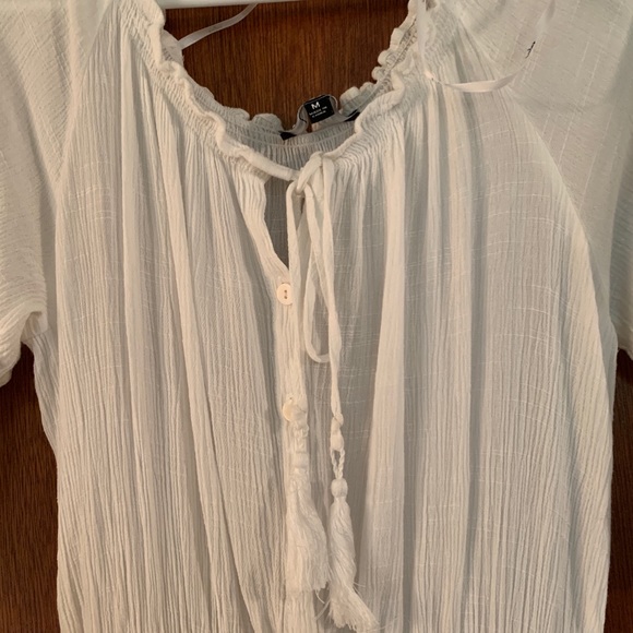 Lulu’s White Off-the-Shoulder Long Sleeve Dress - Picture 5 of 7